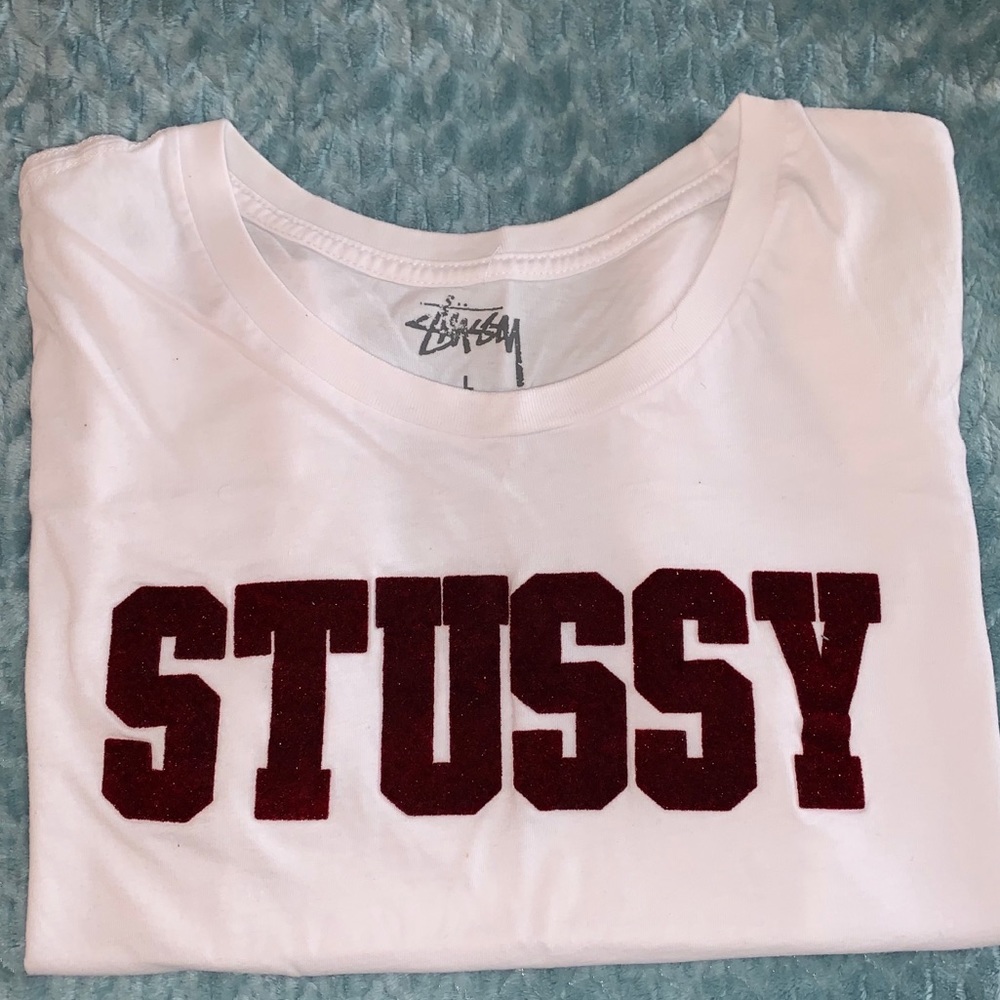 Velvet Stussy Crop-Top